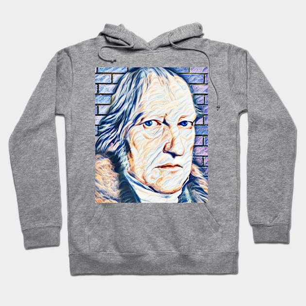 Georg Wilhelm Friedrich Hegel Portrait | Georg Wilhelm Friedrich Hegel Artwork 12 Hoodie by JustLit